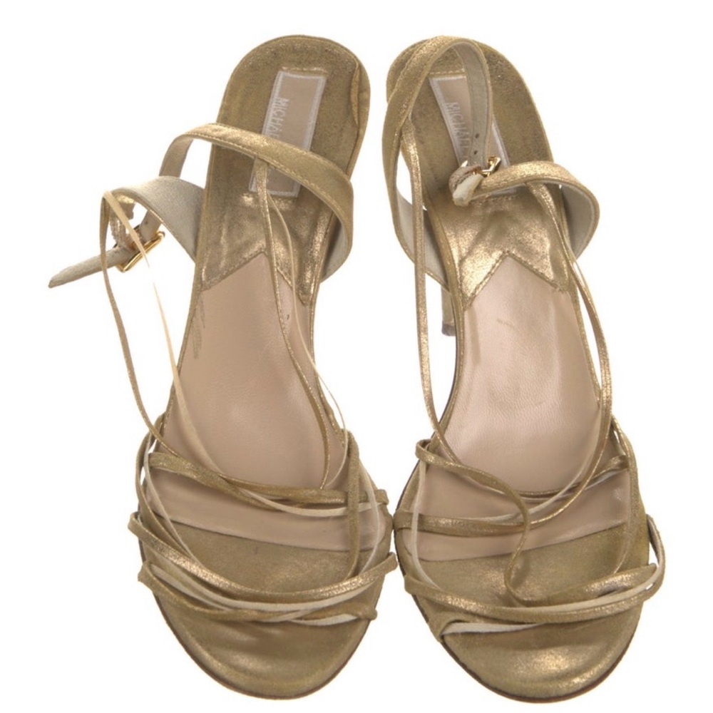 Michael Kors Gold Strappy Heels